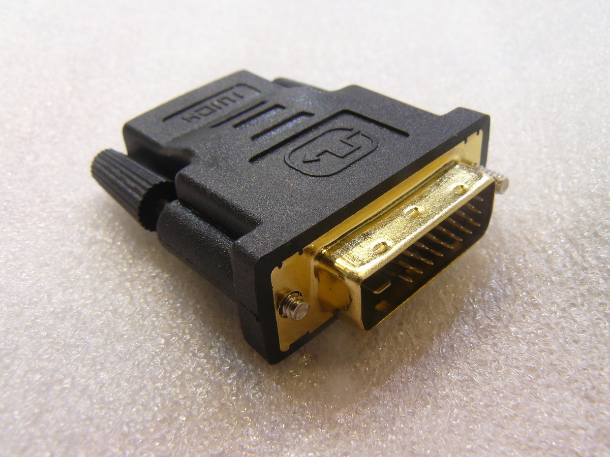 Buy this HDMI Cable to DVID Plug Adapter (eg Connect DVI Monitor to