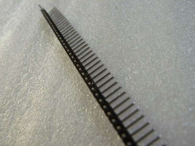 Male 90 Degree (Horizontal) Black PCB Headers Through Hole Stock Up Pack - 5 Pieces Per Pack