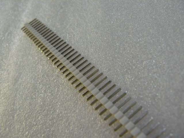 Male Straight (Vertical) White PCB Headers Through Hole Stock Up Pack - 5 Pieces Per Pack