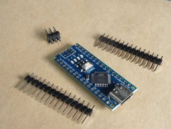 Arduino Nano Compatible, USB Built In (CH340), Blue, USB Type C 