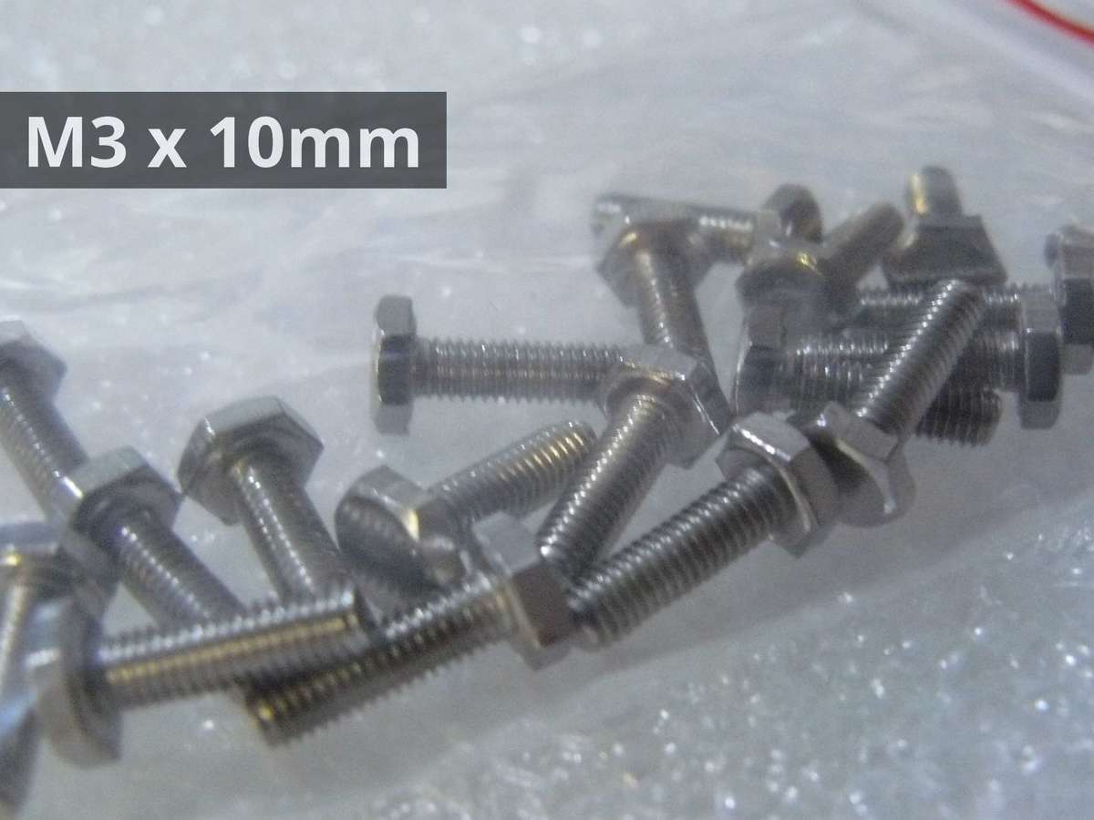 Buy this M3 Hex Head Screws 20pcs You Choose Length at our Metric
