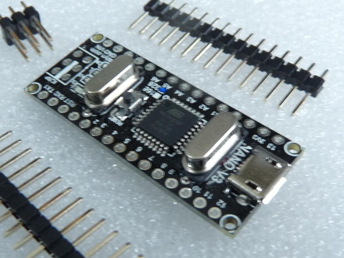 Buy this Arduino Nano Compatible, USB Built In (CH340), Black, MicroUSB ...