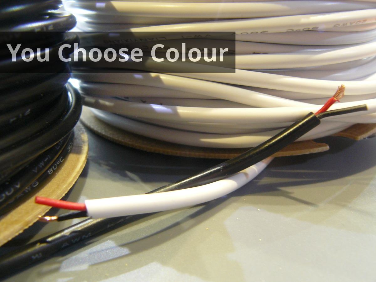 Buy this Twin Core Wire Double Insulated Cable 20AWG Per 50cm at our 20