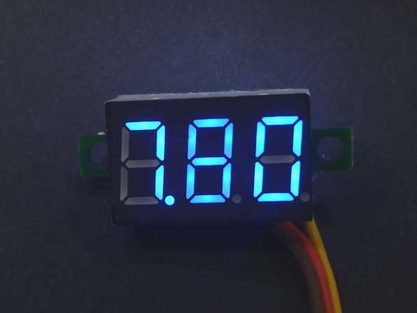 Voltmeter 0-30V 3 Wire You Choose Colour