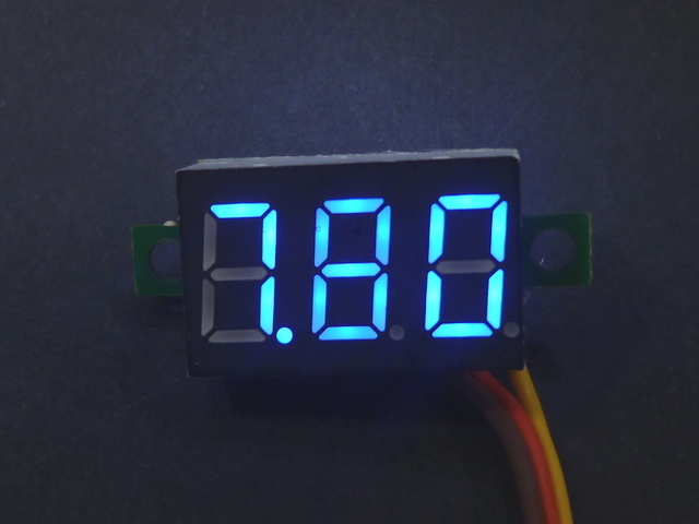 Blue Voltmeter 0-30V 3 Wire You Choose Colour
