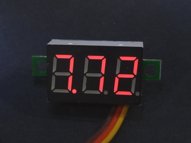 Red Voltmeter 0-30V 3 Wire You Choose Colour