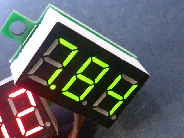 Green Voltmeter 0-30V 3 Wire You Choose Colour