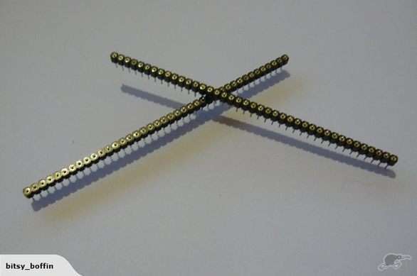 (2 of) 40pin Female Machine Pin Socket Fit IC Legs