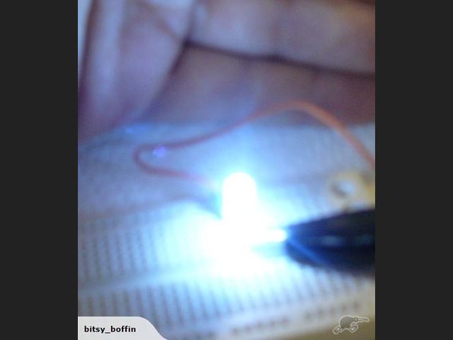 (10 of) Ultra Bright White LED 5mm Water Clear